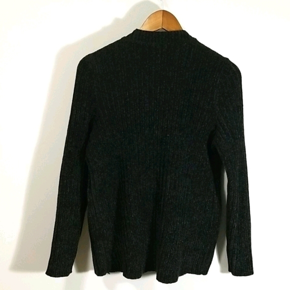 Jachs Girl Friend Black Ribbed Sweater - Picture 5 of 7